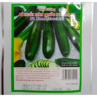 Hạt giống bí ngòi f1 trái dài xanh - 2 gram