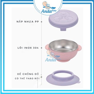 Bát Ăn Dặm Chống Đổ Cho Bé