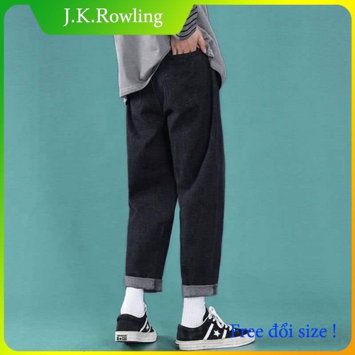 Quan Baggy Nam quần Jeans Đen kiểu Suông ống rộng - Trơn style MỚI NHẤT 2021 tại JK SHOP | BigBuy360 - bigbuy360.vn