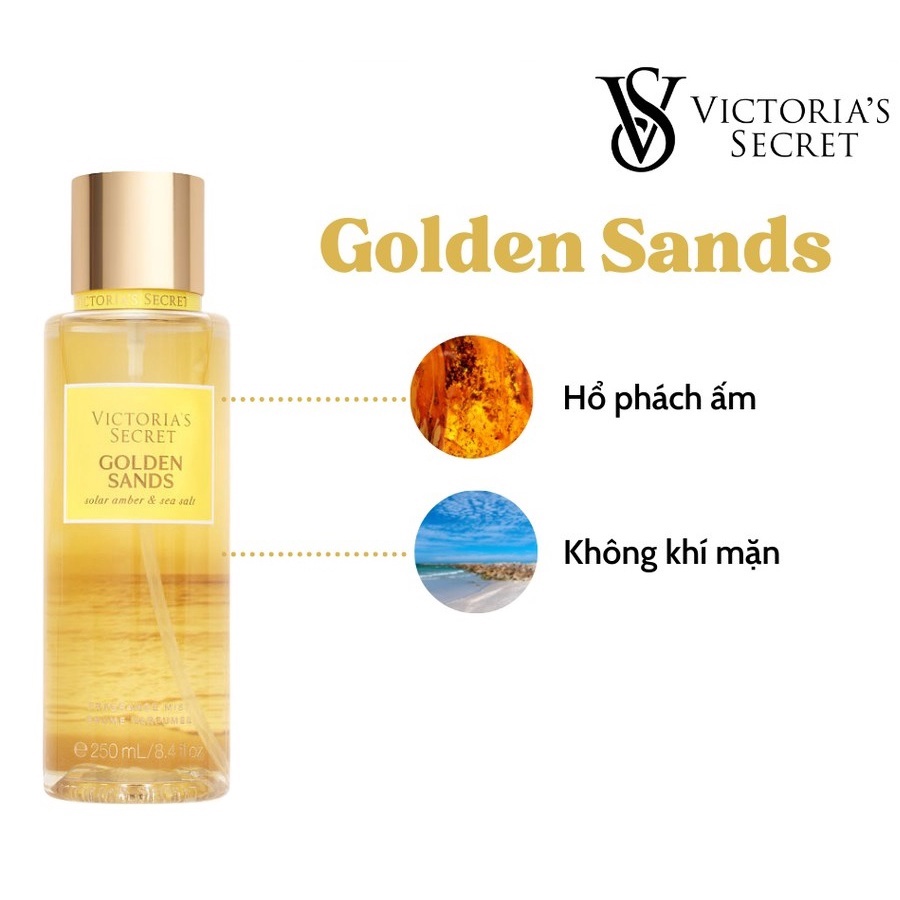 Xịt Thơm Victoria’s Secret Golden Sands 250ml