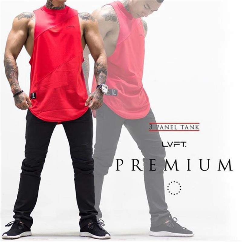 Áo thun không tay thoáng khí dáng rộng co giãn thích hợp tập thể dục