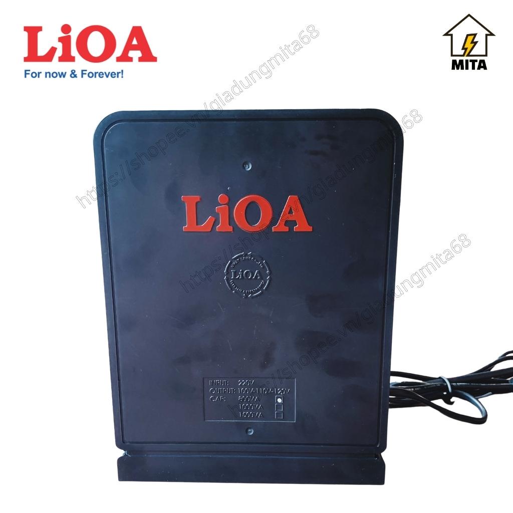 Biến áp đổi nguồn LiOA , bộ đổi nguồn LiOA Điện vào 220V - Điện ra 3 đường 100/110/120V , Công suất 800VA/1000VA/1500VA