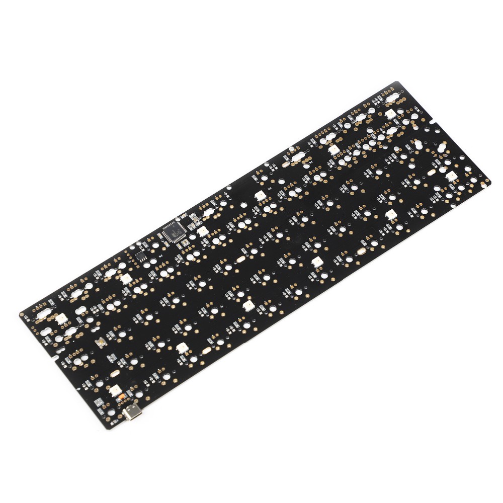 Bảng Mạch PCB Và Đĩa Lập Trình YMDK 60% PCB Có Đèn Led RGB Cho Bàn Phím Cơ DIY GH60 61 64 HHKB