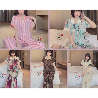 PIJAMA CỔ SEN LỤA MANGO TIỂU THƯ XINH XẮN🎀