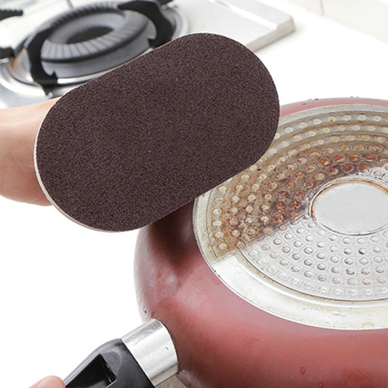 Miếng mút xốp vệ sinh đồ dùng nhà bếp có tay cầm tiện dụng cho nhà bếp