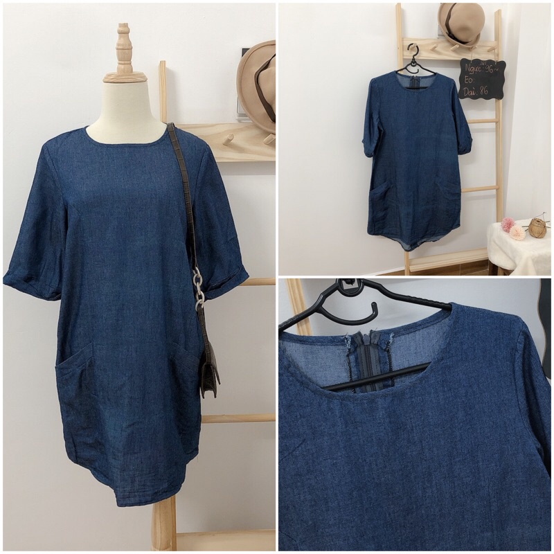 Đầm bò đầm jean denim dưới 60 kg