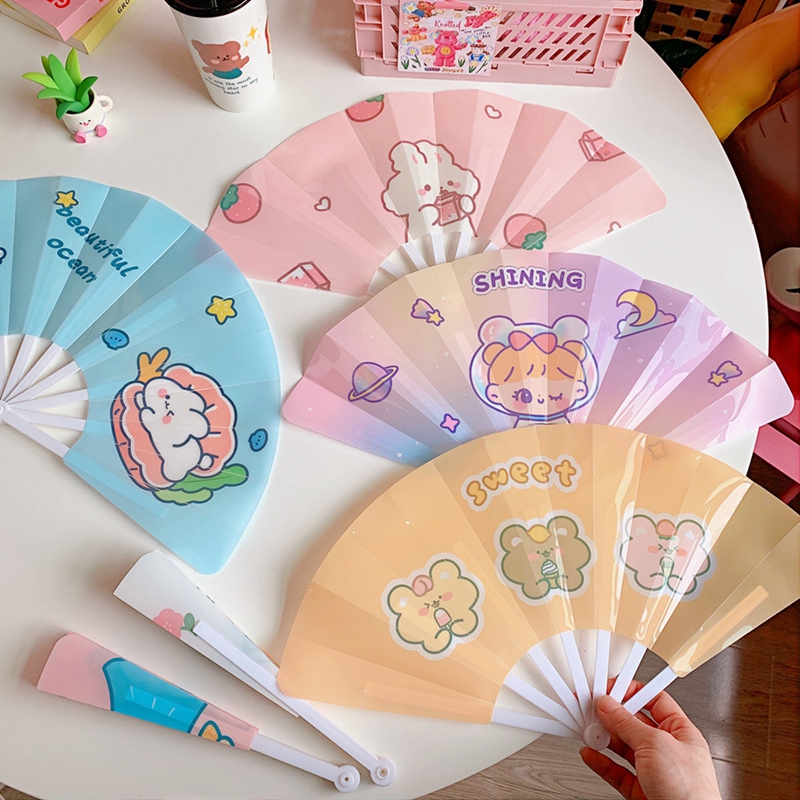 Quạt Cầm Tay Mini Hình Hoạt Hình Dễ Thương
