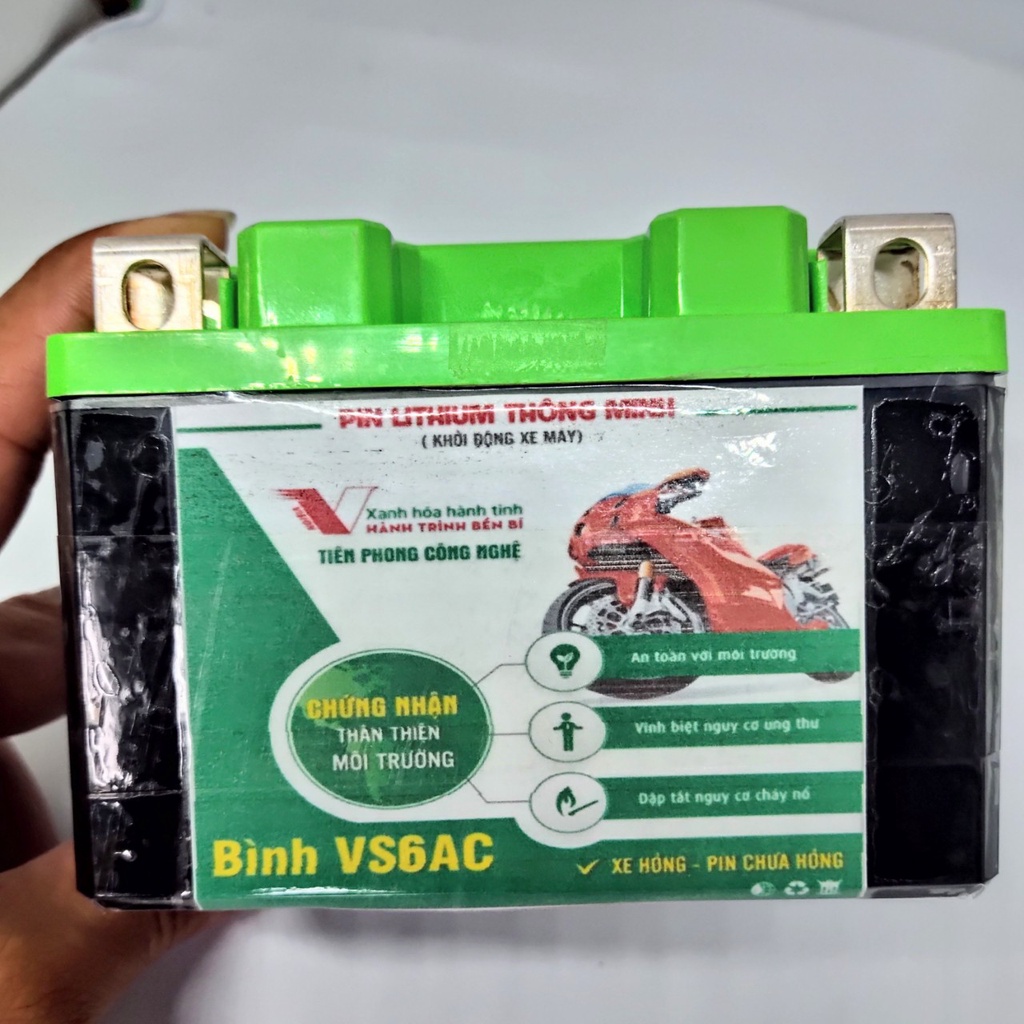 Ắc quy xe máy Litium PI-TECH 6AH/7Ah/8Ah/13Ah độ bền trên 5 năm dành cho anh em độ xe