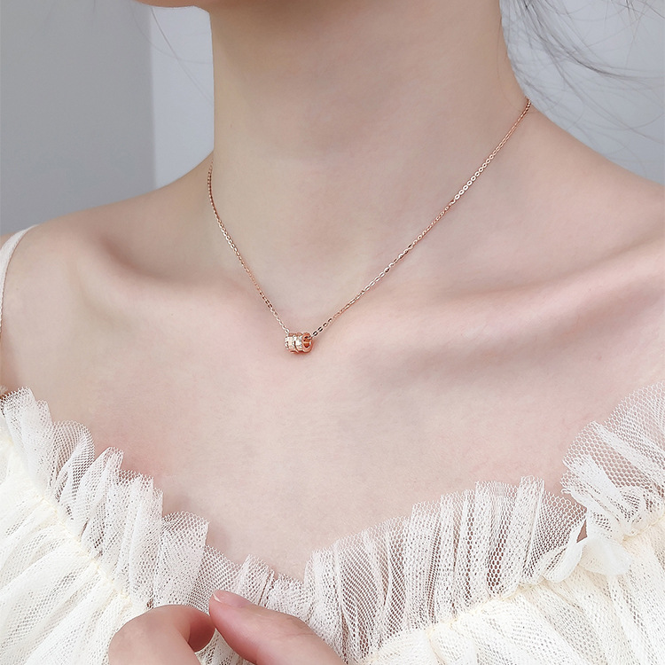 Ahellogirl Dây Chuyền Mạ Vàng Sang Trọng Cho Nữ