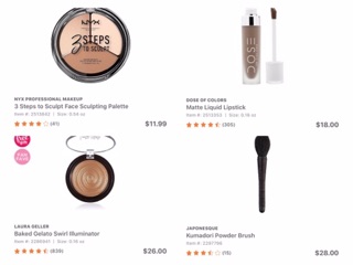 [Tách set] Set mỹ phẩm 12 món Ulta