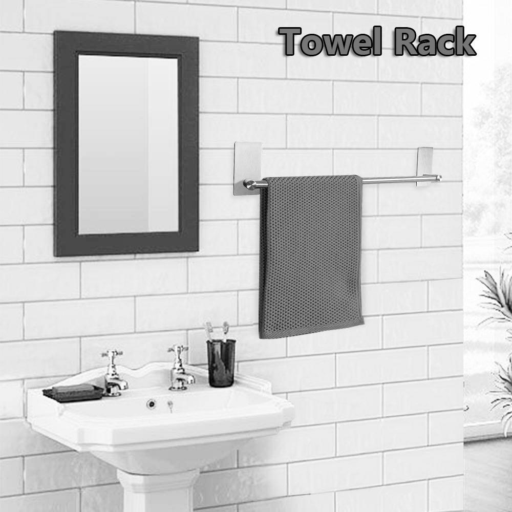 Giá Đỡ Treo Khăn Tắm / Đồ Dùng Nhà Bếp Tự Dính Không Cần Khoan Tiện Dụng