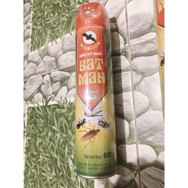 Bình Xịt Muỗi Dán kiến Các Loại côn trùng Khác.Lọ To 600ml(Mùi hương chanh)An toàn không độc hại