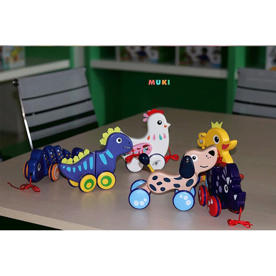 Bộ đồ chơi kéo đẩy hình con vật TanixDole cho trẻ từ 1 đến 3 tuổi