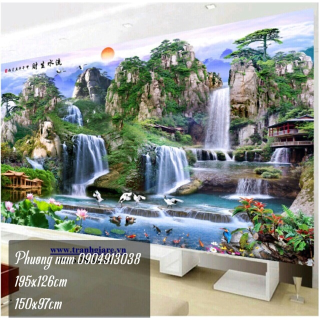 Tranh thêu phong cảnh