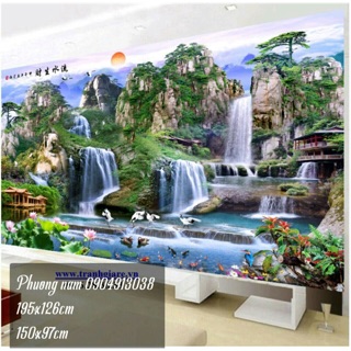 Tranh thêu phong cảnh