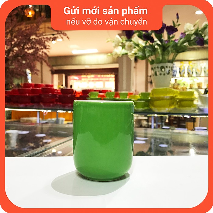 Cốc tách cà phê bằng sứ dáng trụ 190 ml - Gốm sứ Hải Long