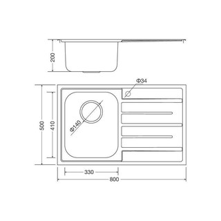 Chậu rửa bát Malloca MS-1017