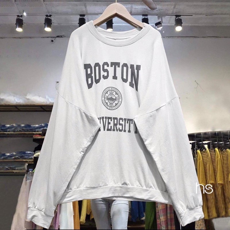 áo nỉ dài tay sweater BOSTON hs