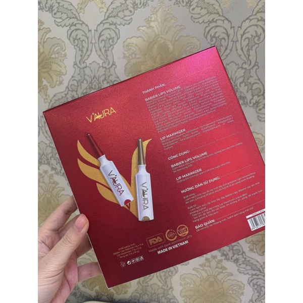 SALE *** Combo Tinh chất Cấy hồng môi Babier Lip Volum