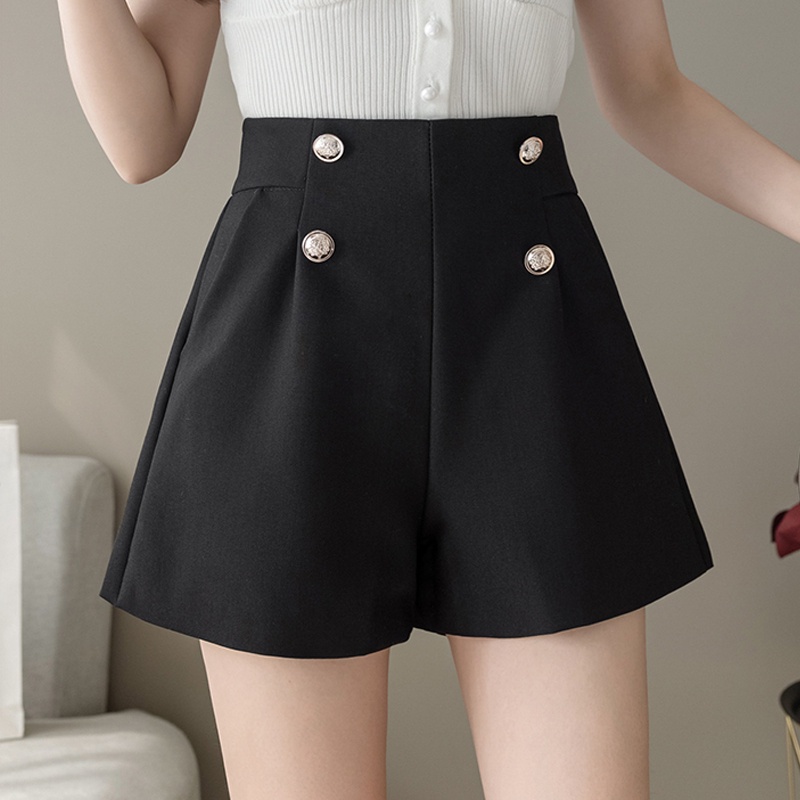 Quần Short Nữ Ống Rộng Lưng Cao Thời Trang Hàn Quốc