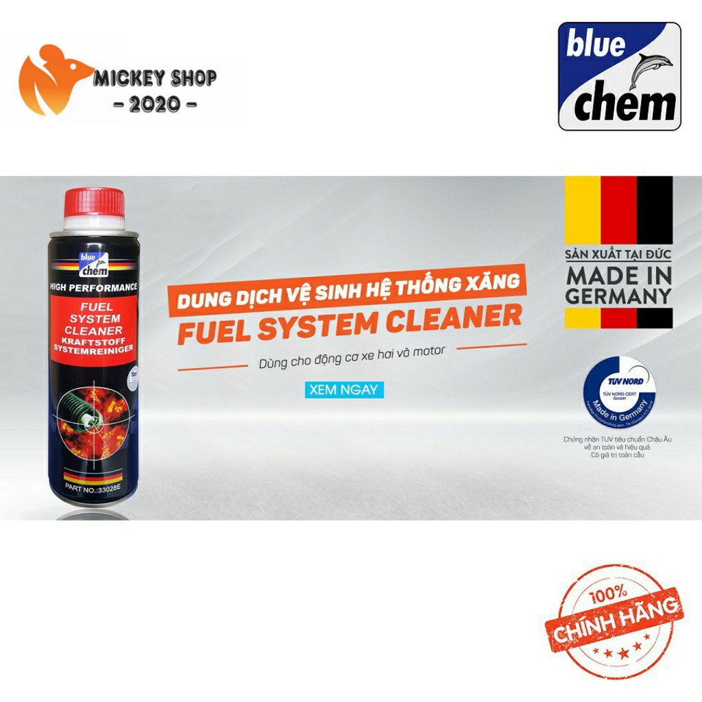 [MUA NHIỀU] Chai Vệ Sinh Hệ Thống Xăng Bluechem Fuel System Cleaner 250ml