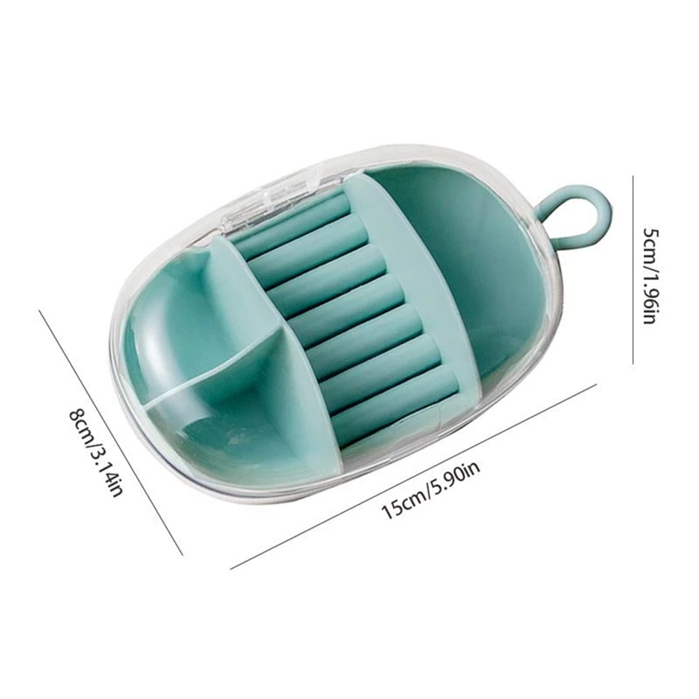 Hộp Đựng Trang Sức Mini Bằng Nhựa Silicon Trong Suốt Chống Thất Lạc Đa Năng Tiện Dụng Mang Theo Du Lịch