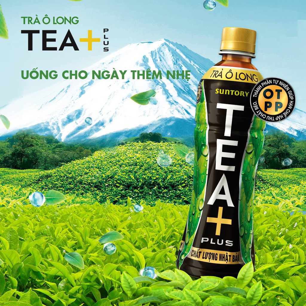 Lốc 6 Chai Trà Ô Long Tea+ Plus 455ml/Chai