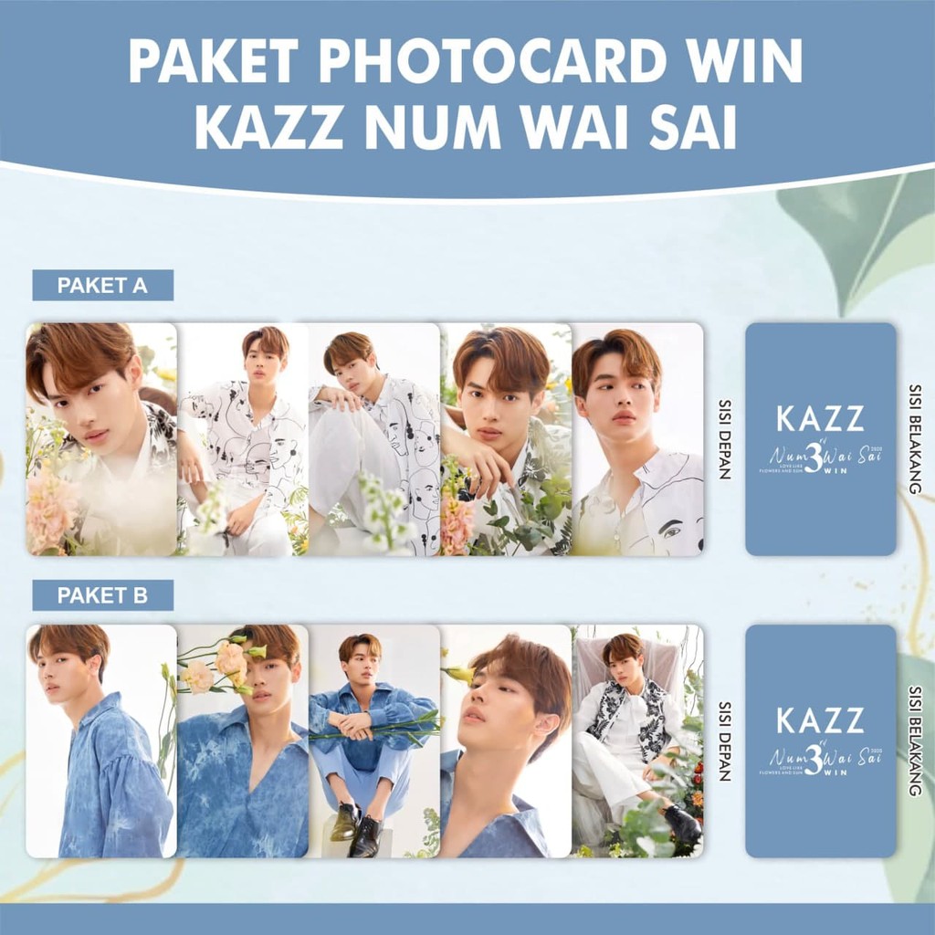 Bộ Thẻ Hình Thần Tượng KAZZ NUM WAI SAI Thai