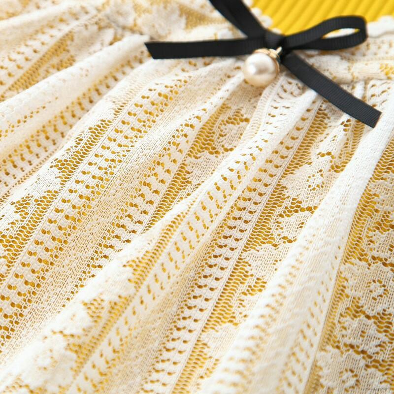 Đầm Tay Dài Cổ Tròn Phong Cách Công Chúa Cho Bé Gái 0-4 Tuổi