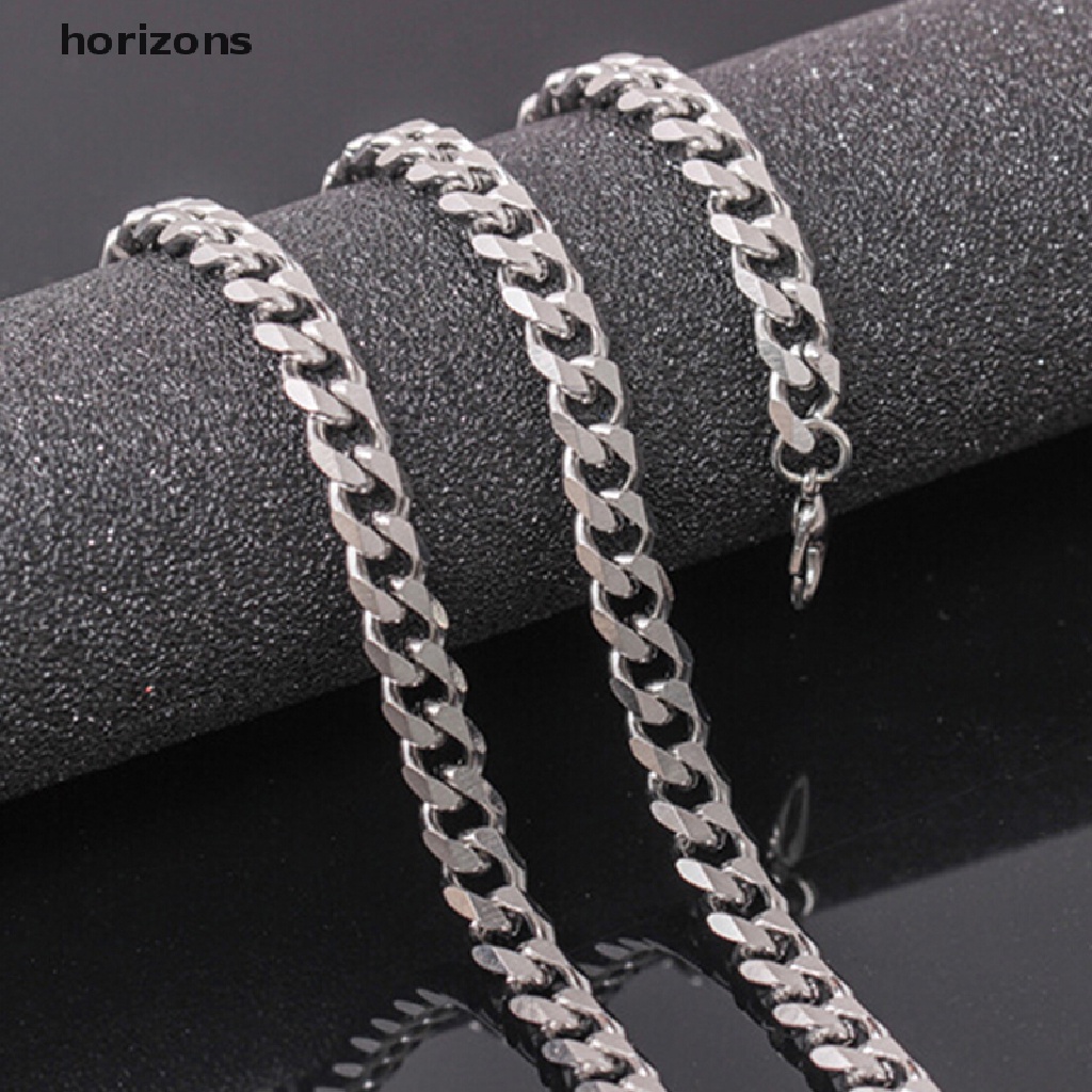 Vòng cổ Bằng Thép Không Gỉ Kích Thước 4-6mm Phong Cách Hip Hop Thời Trang Cho Nam