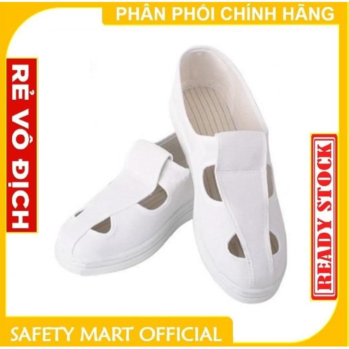 Giầy phòng sạch chống tĩnh điện 4 lỗ thoáng khí cao cấp