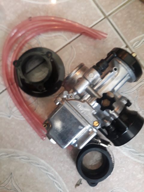 Bình xăng Ga Dẹp , KSR , Daytona họng 32mm Full phụ kiện