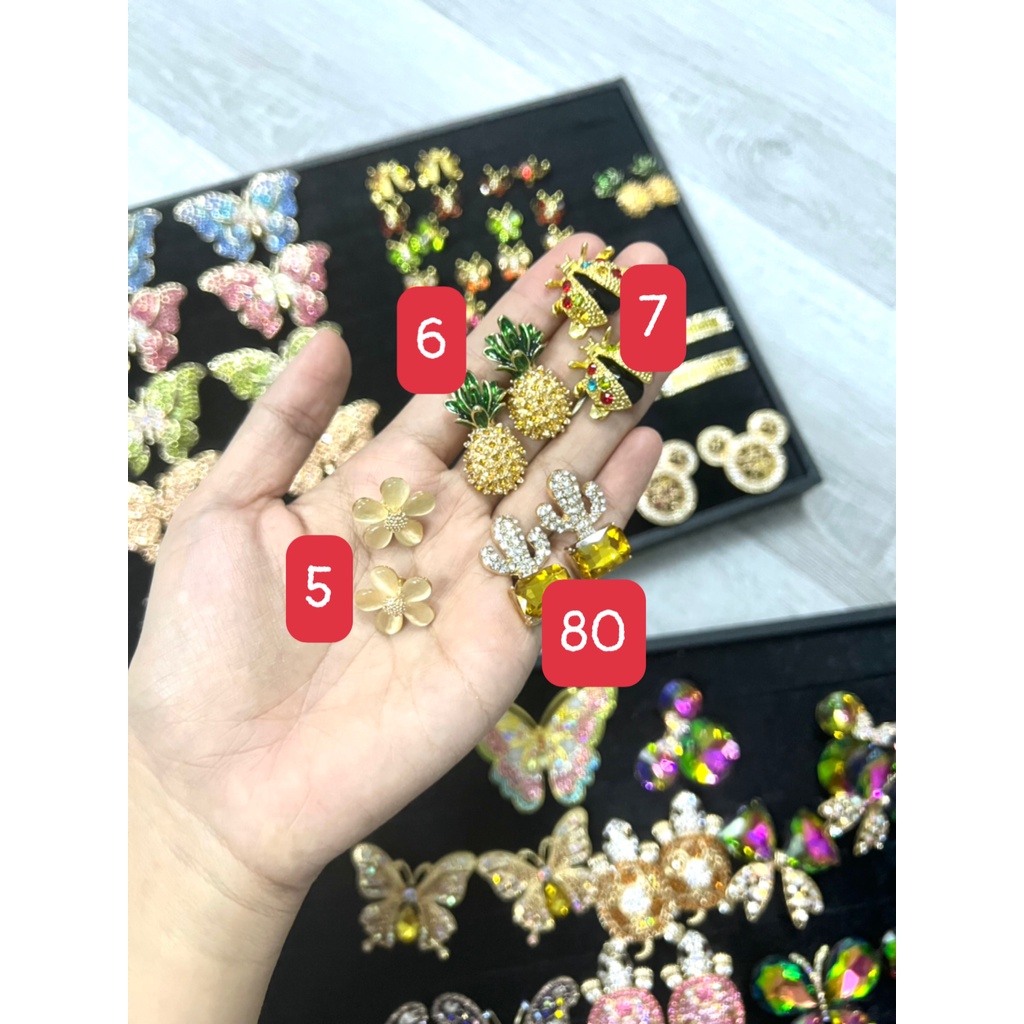 Phụ kiện charm mini gắn kèm dép kẹp nữ Havaianas - Vy Store Havaianas