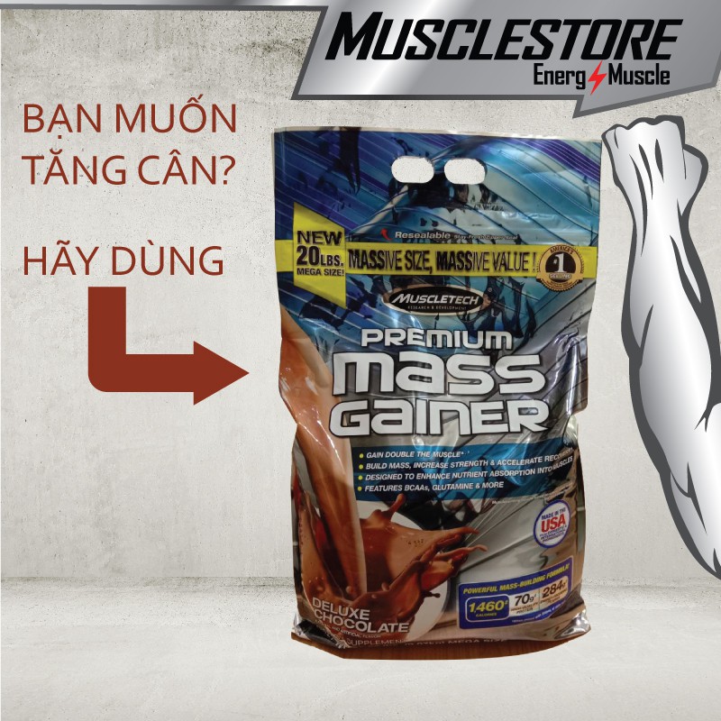 PREMIUM MASS GAINER | Sữa Tăng Cân | Hàng Chính Hãng Muscletech USA