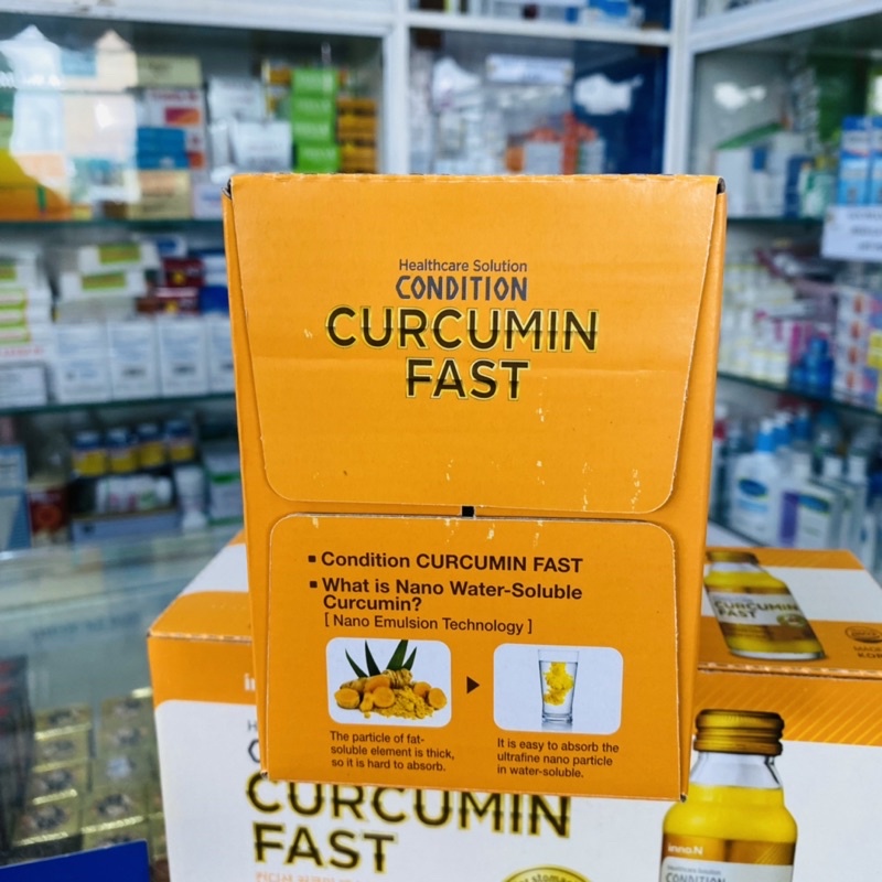 ✅  Thực Phẩm Bảo Vệ Sức Khỏe InnoN Condition Curcumin Fast Nano Nghệ Tăng Cường Hỗ Trợ Dạ Dày 100ml x10 Chai