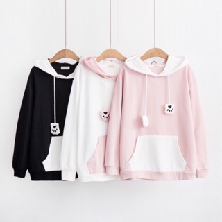 Áo hoodie tai thỏ mẫu mới nhất chất nỉ siêu đẹp