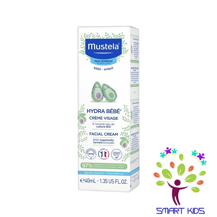 Kem Dưỡng Mặt Da Thường Mustela Hydra Bebe Facial Cream 40ml