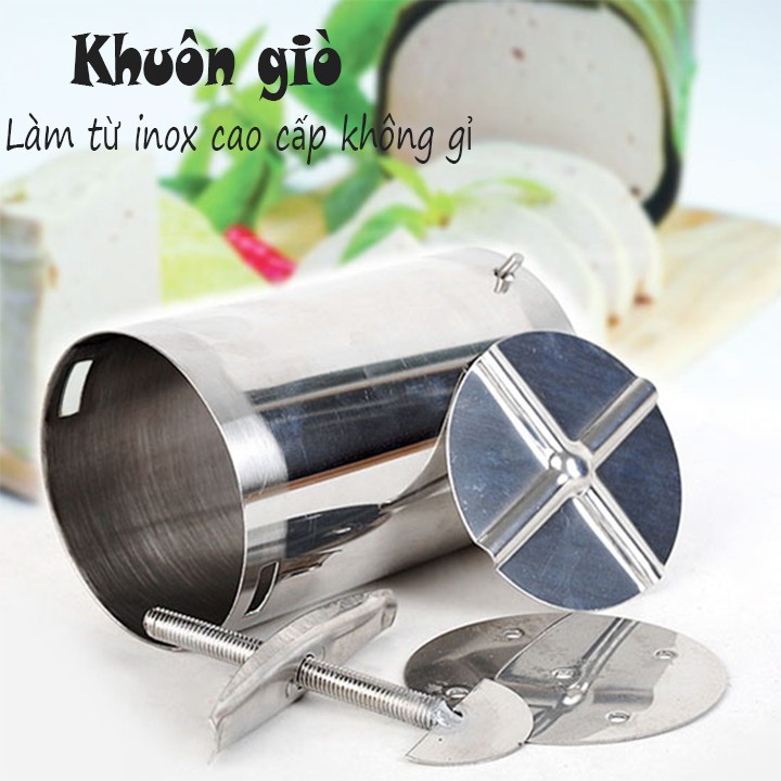 Khuôn làm giò lụa, giò tai 2kg bằng inox cao cấp br00367-1