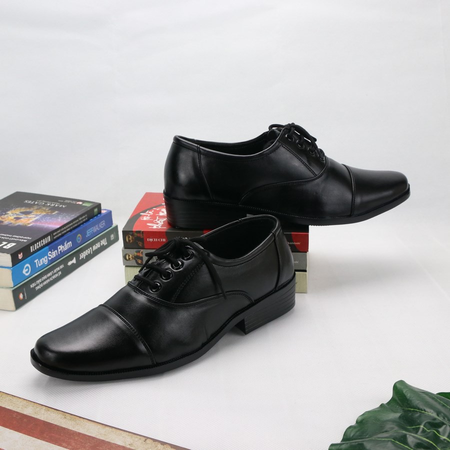 Giày tây nam thân đen đế đen có dây cột DD310 Shop ĐỊCH ĐỊCH