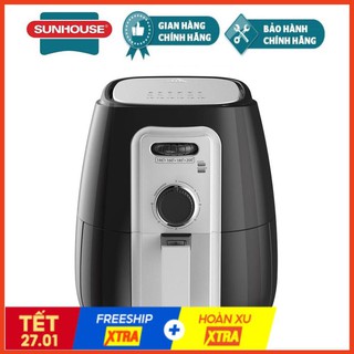 Nồi chiên không dầu, nồi chiên ko dầu sunhouse shd4025b công ngệ tách béo thông minh của hàn giảm 80% lượng mỡ thừa