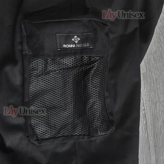 Quần short kaki nam phối túi