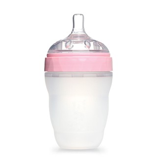 Bình sữa silicon kim cương Gluck baby MMD 240ml màu hồng