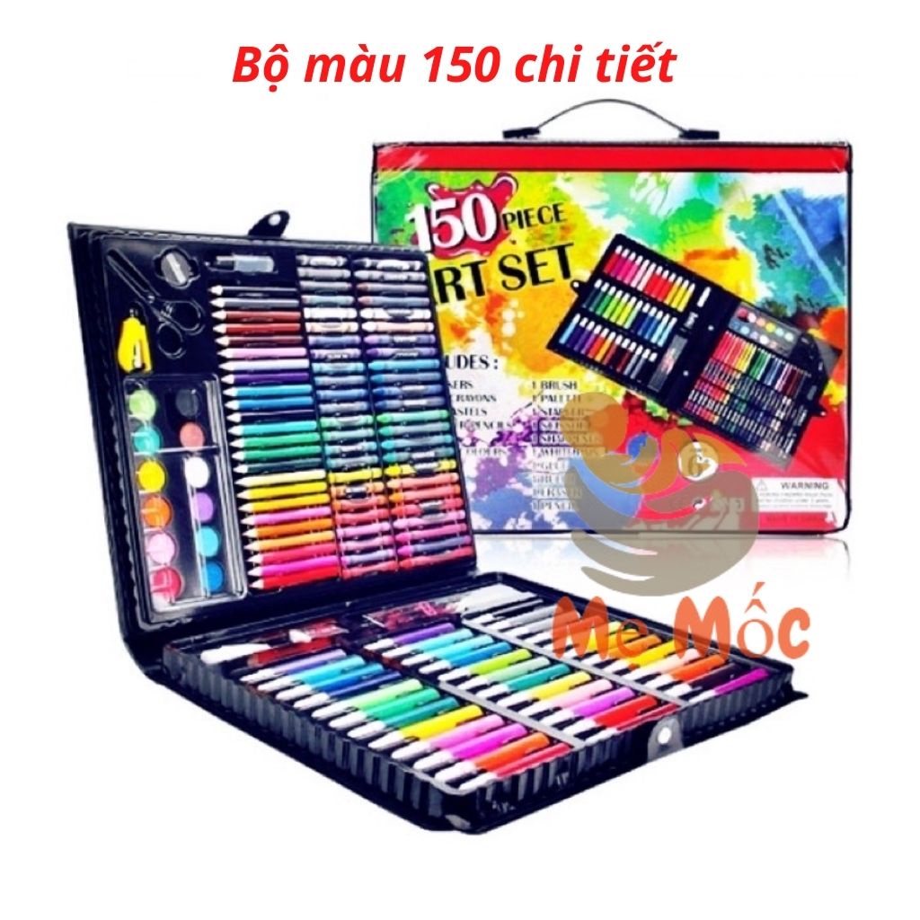 Bộ Màu Cho Bé 150 Chi Tiết giúp con thỏa sức sáng tạo và đam mê - Shop mẹ Mốc ,M150
