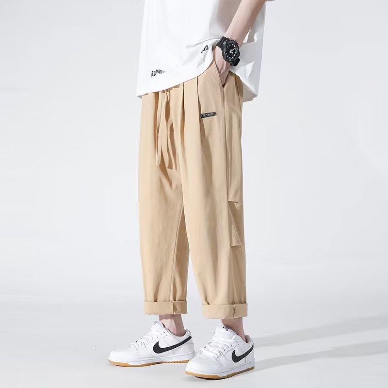 Quần Dài Dáng Rộng Lưng Thun Thoải Mái Phong Cách Hàn Quốc Thời Trang Cho Nam size M-3XL