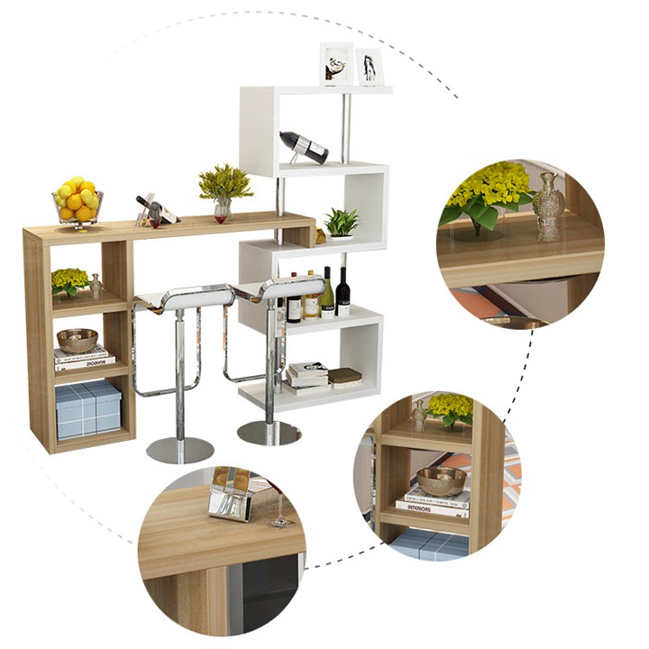 💥Giá sốc💥 Quầy bar mini ngăn bếp và phòng khách gỗ MDF BAH038 | BigBuy360 - bigbuy360.vn