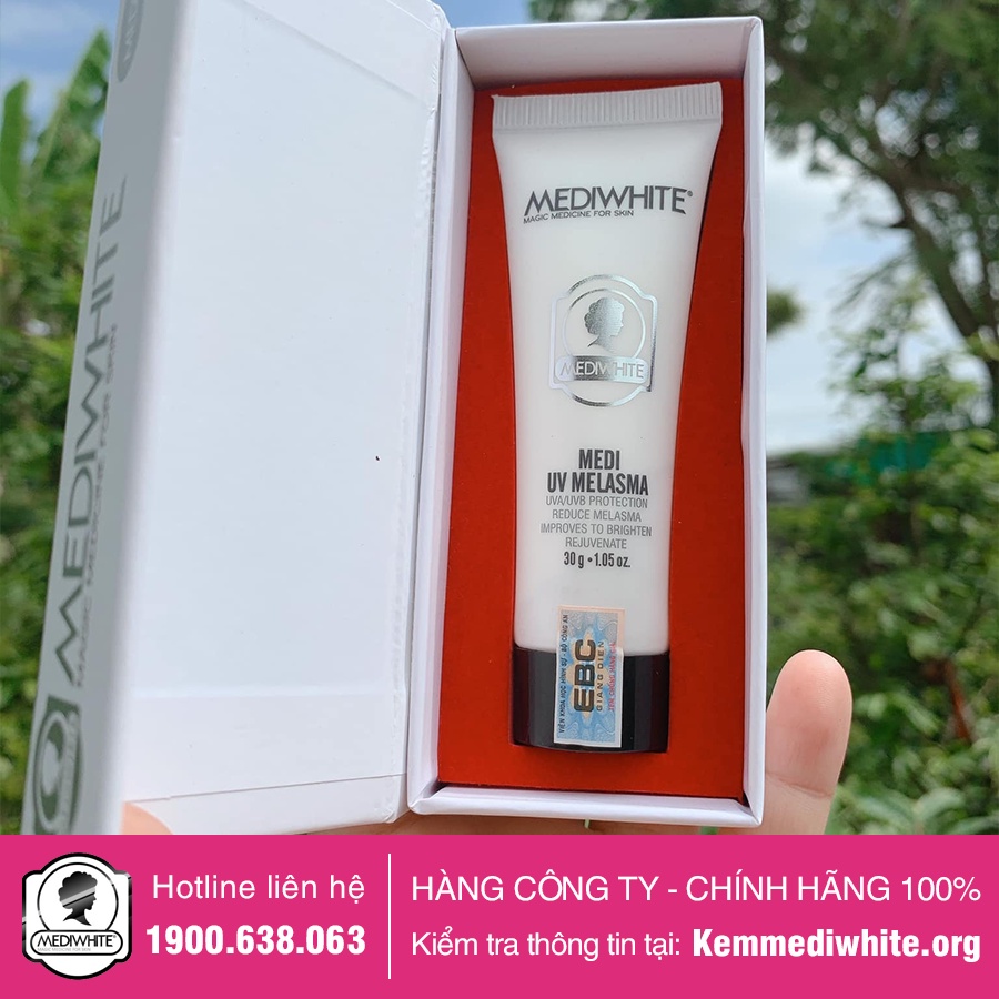 Kem Chống Nắng Mờ Nám Medi White Chính Hãng - Medi UV Melasma - Kem Chống Nắng Mờ Nám Tàn Nhang Medi White