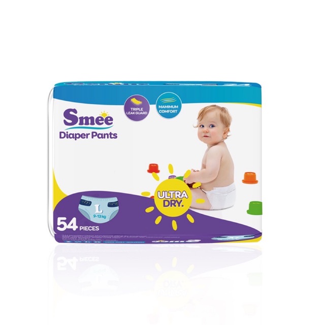 Bỉm Smee quần M60, L54,Xl48