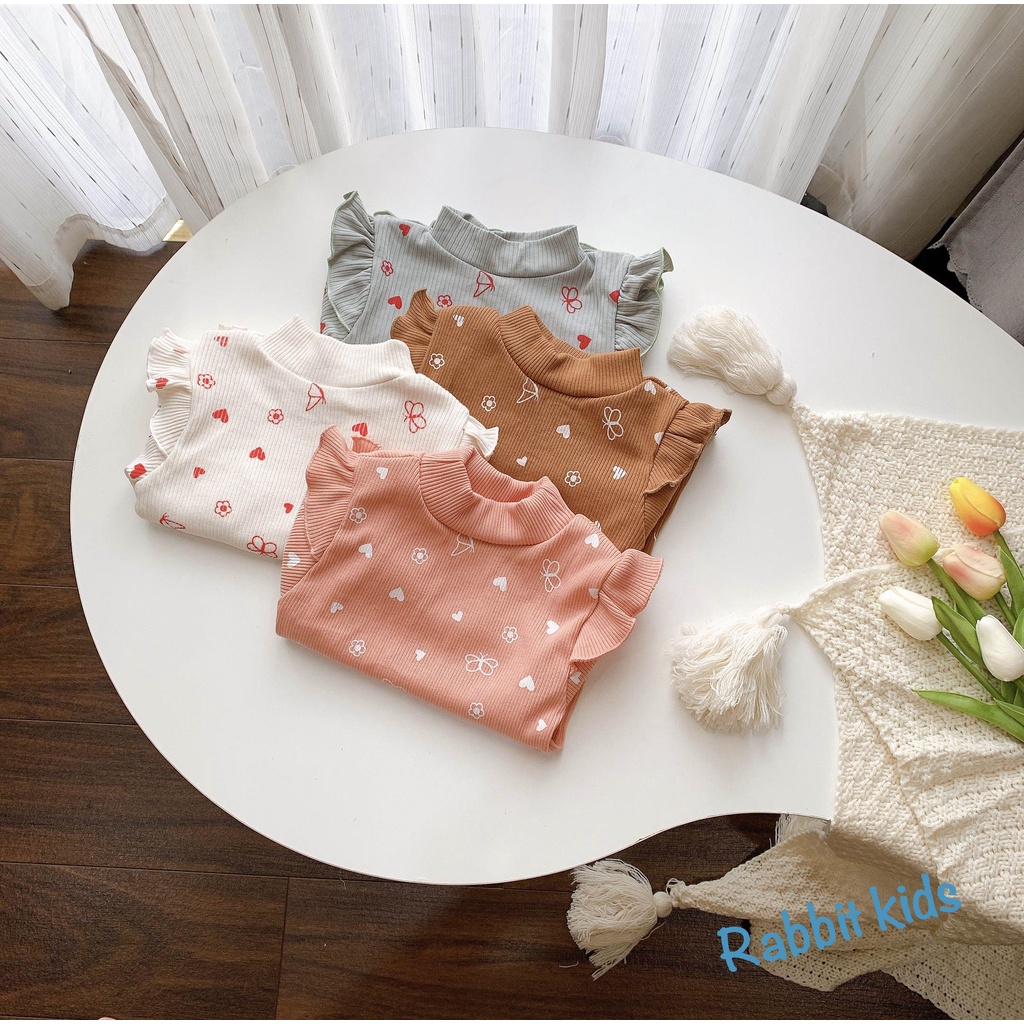 Đồ Bộ Dài Tay Cho Bé Gái 1-5Tuổi💝FREESHIP💝Rabbit Kids-Quần Áo Thu Đông Cánh Tiên Dễ Thương Trẻ Em Chất Tăm Nhung Mềm Mại
