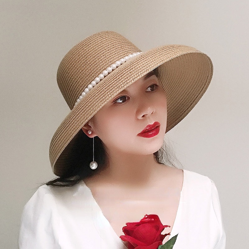 Nón rộng vành chống nắng mùa hè phong cách Hàn Quốc thiết kế mới cho nữ