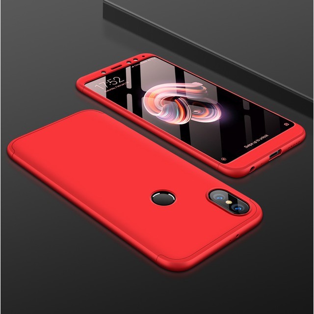 Ốp lưng nhựa chống sốc bảo vệ 3 trong 1 cho Xiaomi Redmi Note 5 /5 Pro